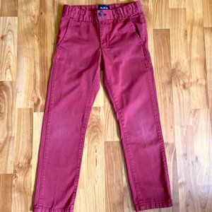 Childrens' Place Boys Cotton Chino Size 8 Red